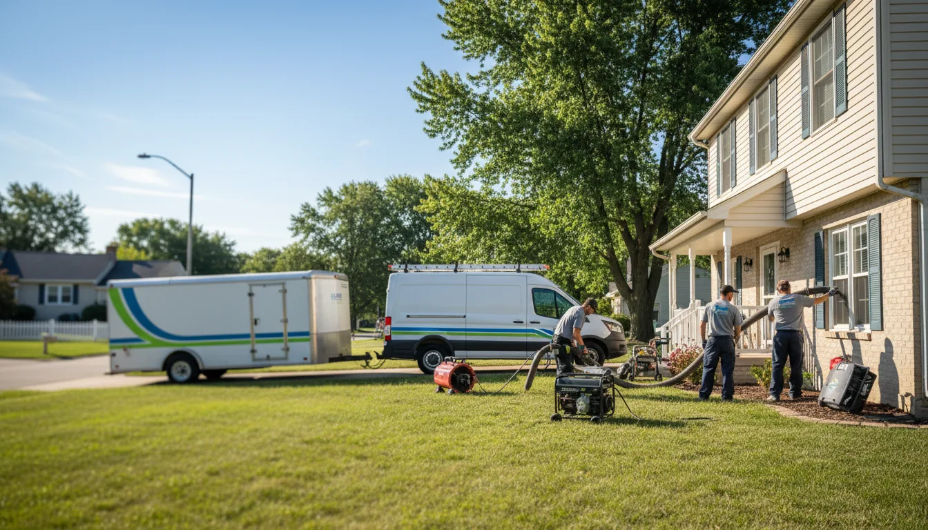 Flooded Basement Restoration And Cleanup With Repair in Huntsville, OH near me